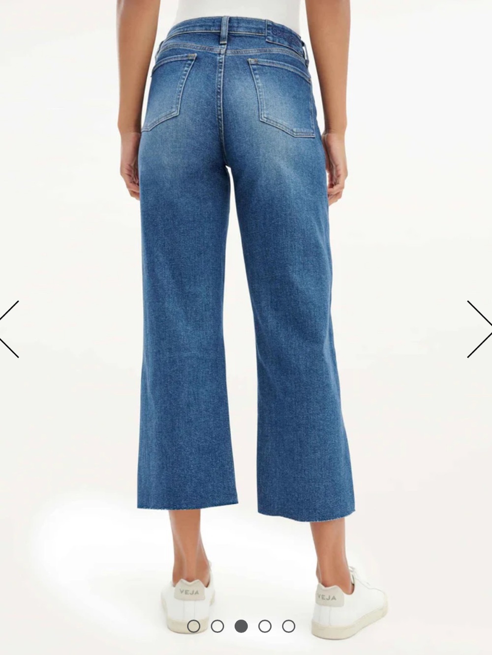 Splendid High Waist Cropped Raw-Hem Straight Jeans 30 - Picture 3 of 12